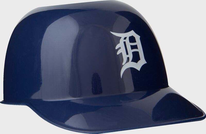 Front of Rawlings Navy Blue MLB Detroit Tigers Snack Size Helmets With Team Logo SKU #01950027121 loading=