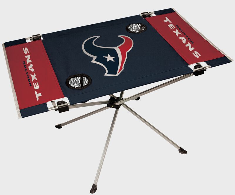 A Houston Texans endzone table