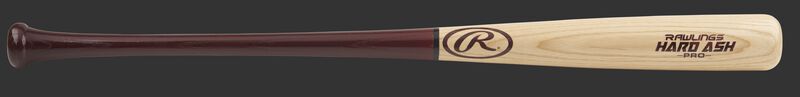 C271HA Hard ash wood bat with a natural wood barrel and red handle