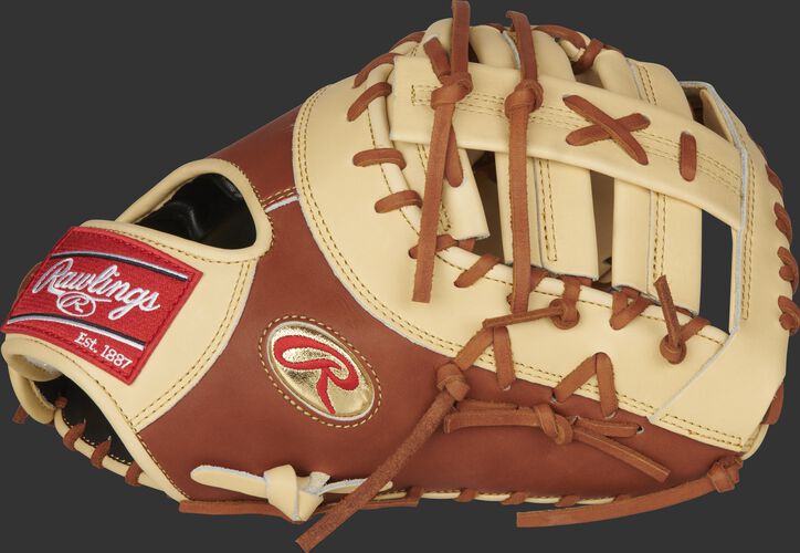Thumb of a Gameday 57 Series Matt Olson Pro Preferred 1st base mitt with a gold Oval-R - SKU: PROSDCTMO28