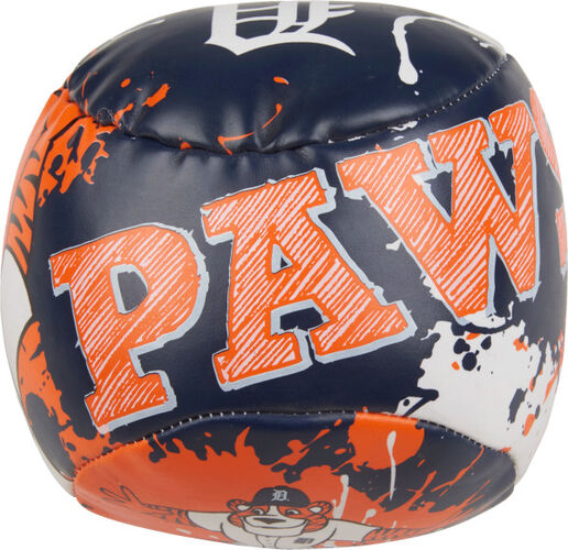 Top of Rawlings Detroit Tigers Quick Toss 4'' Softee Baseball With Team Mascot Name On Front In Team Colors SKU #01320027112
