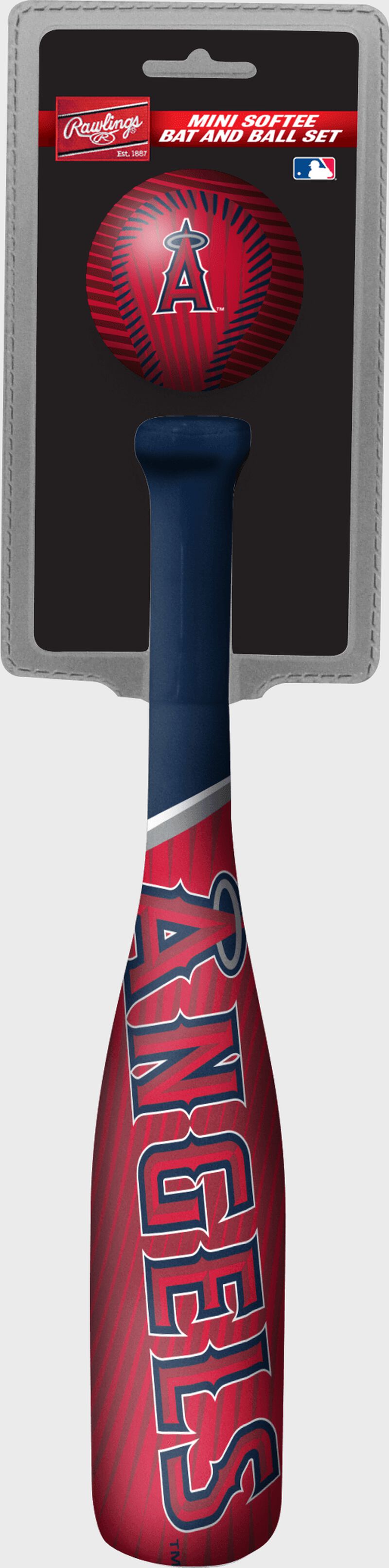 MLB Los Angeles Angels Slugger Softee Mini Bat and Ball Set