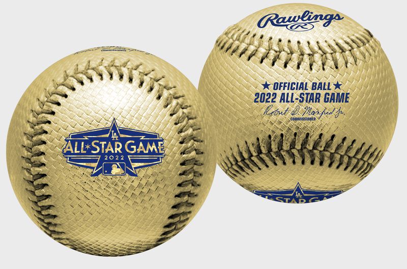 A MLB 2022 gold All-Star Game replica baseball - SKU: 35010037178 loading=