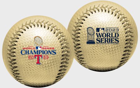 2023 Texas Rangers World Series Champions Gold Replica Baseball