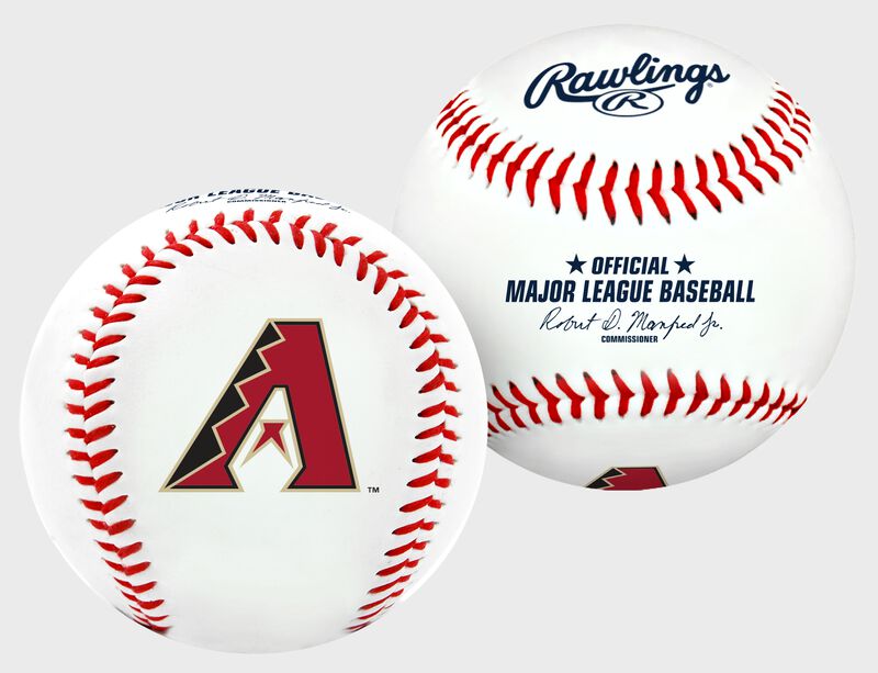 2 views of a MLB Arizona Diamondbacks baseball