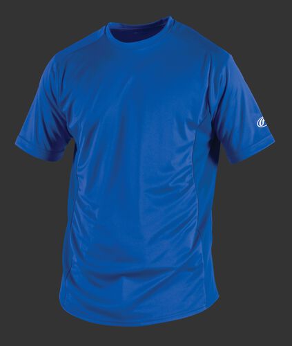 Front of Rawlings Royal Youth Short Sleeve Shirt - SKU #YSBASE