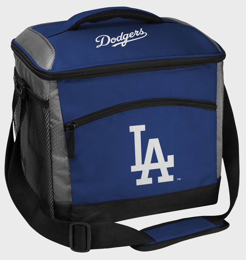 A Los Angeles Dodgers 24 can soft sided cooler