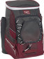 Front left angle of a cardinal Rawlings Impulse bag with gray accents - SKU: IMPLSE-C image number null