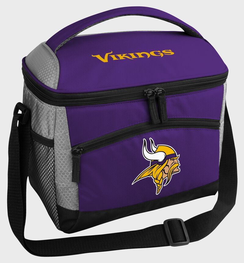A Minnesota Vikings 12 can soft sided cooler loading=