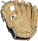 Shell palm view of black, camel, and gray Rawlings Heart of the Hide 11.5-inch infield glove image number null
