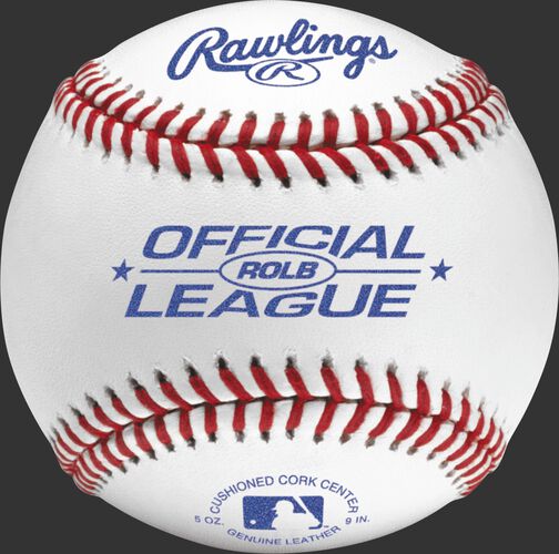 ROLB Official League youth tournament grade baseball with raised seams