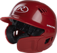 Front left-side view of Scarlet R16 Reverse Clear Coat Batting Helmet | Junior & Senior - SKU: RSGR6R00 image number null