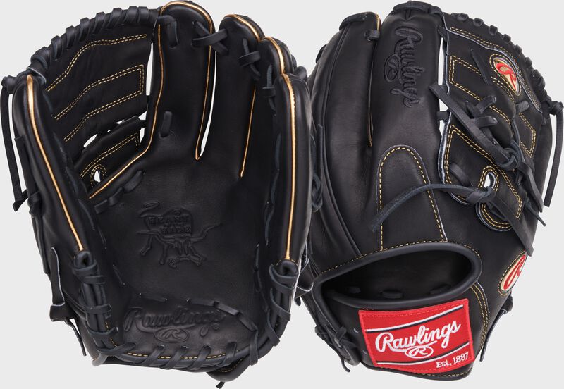 2 views showing the palm and back of a Gameday 57 Zack Greinke Heart of the Hide glove - SKU: RSGPRO206-9ZG loading=