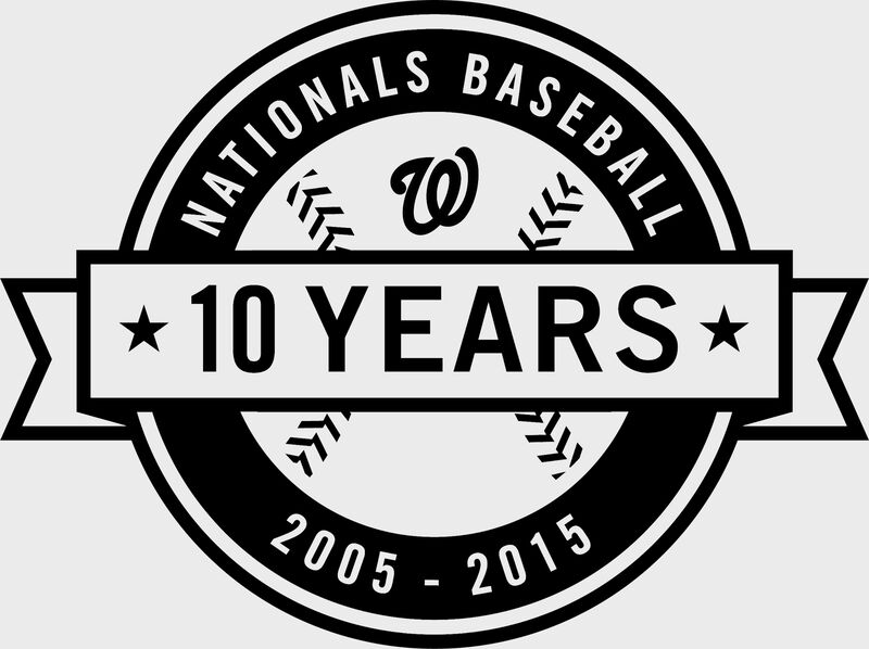 MLB 2015 Washington Nationals Anniversary Baseball