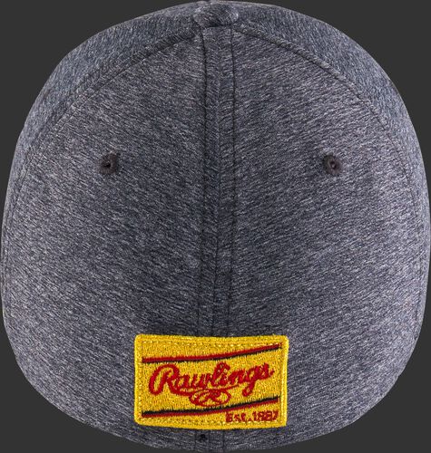 Gold patch on the back of a Rawlings Black Clover Gold Glove hat - SKU: BC0GC00071
