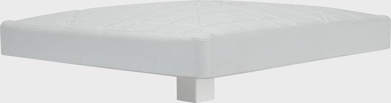 Front angle of a Rawlings Pro Base with a 4" stanchion - SKU: RPB