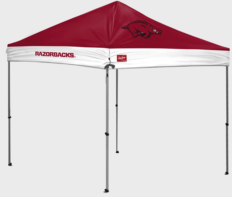 An Arkansas Razorbacks 9'x9' straight leg canopy