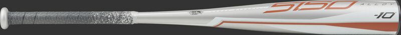 UTZ510 Rawlings USSSA 5150 -10 bat with a grey barrel and grey/white grip
