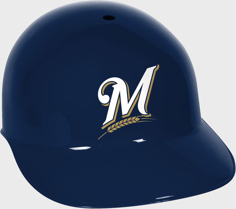 A navy MLB Milwaukee Brewers replica helmet - SKU: 01950002111