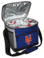 An open New York Mets 24 can cooler with ice and drinks image number null