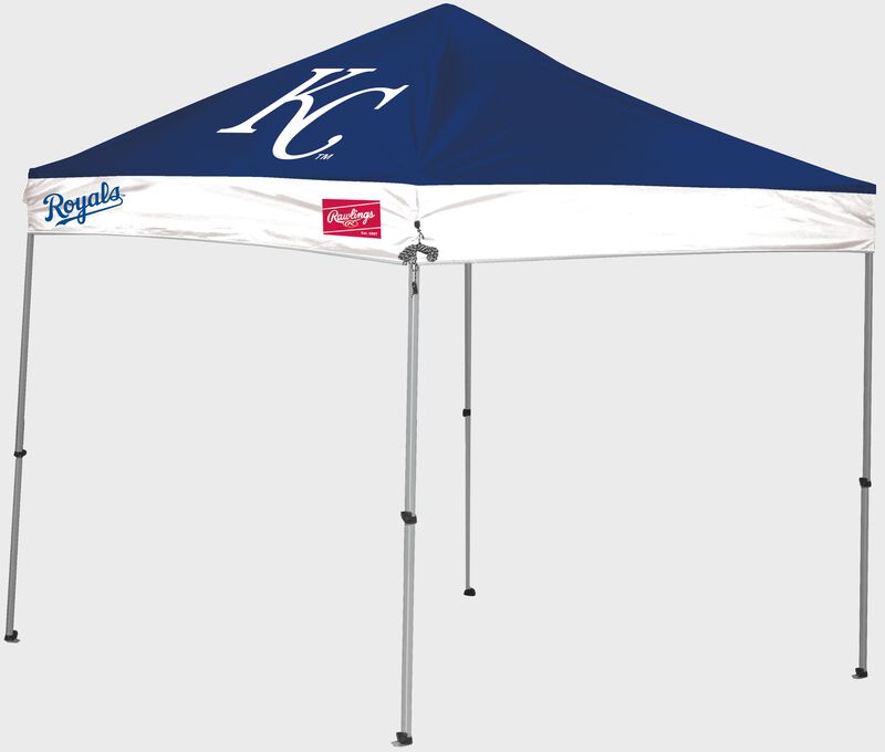A Kansas City Royals 9x9 straight leg canopy