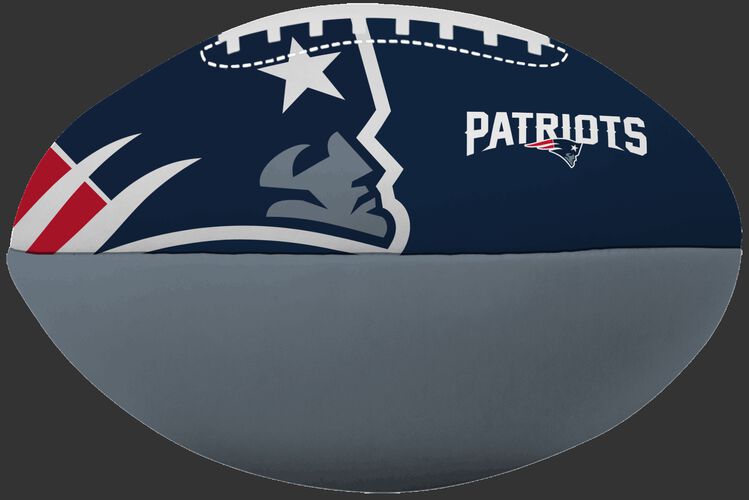 NFL New England Patriots Big Boy softee football printed in team colors with team logos SKU #03211076111