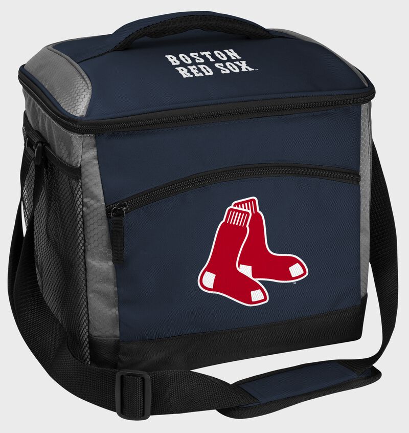 A Boston Red Sox 24 can soft sided cooler