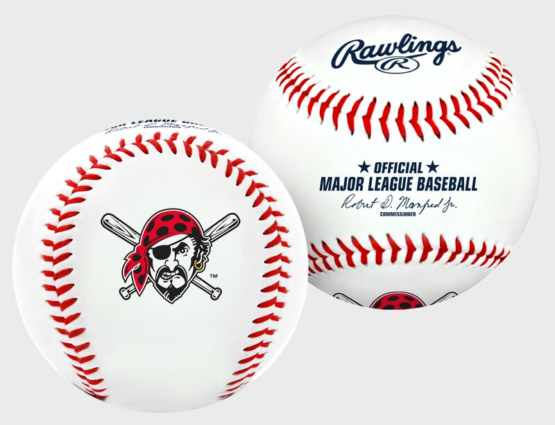 2 views of a MLB Pittsburgh Pirates baseball
