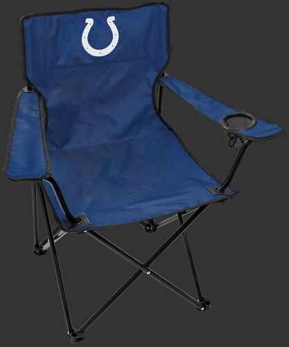 Front of Rawlings Blue NFL Indianapolis Colts Gameday Elite Chair With Team Logo SKU #00551070111