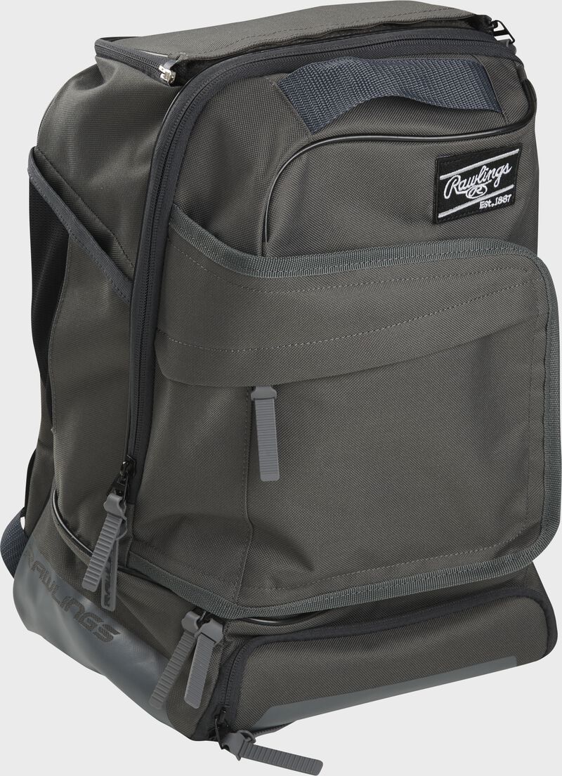 Zoomed-in front right-side view of Rawlings Training Backpack - SKU: R701 loading=