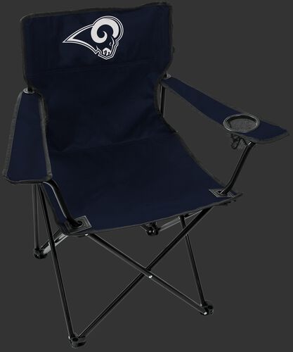 Front of Rawlings Navy Blue NFL Los Angeles Rams Gameday Elite Chair With Team Logo SKU #00551073111