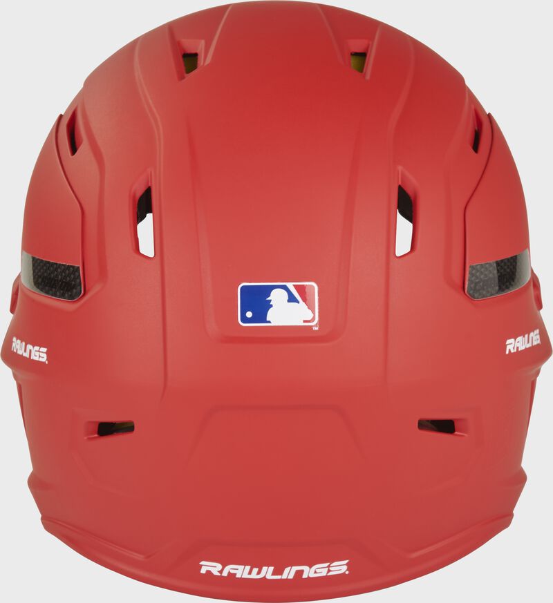Back view of Rawlings Mach Carbon Batting Helmet - SKU: CAR07A