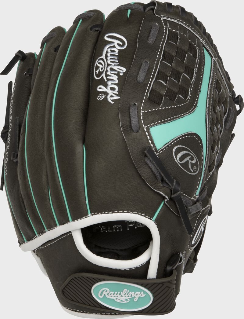 ST1150FPM 11.5-inch Storm softball infield glove with a black back and adjustable Velcro wrist strap