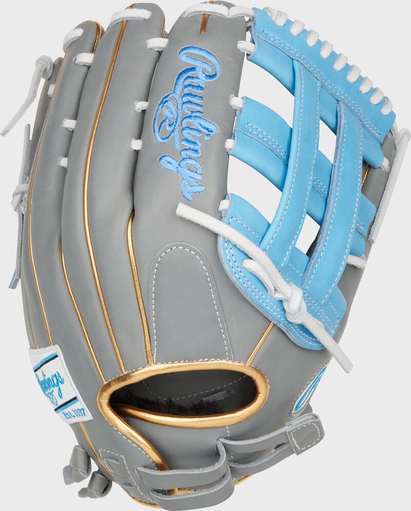 Liberty Advanced Color Series 12.75 in Outfield Glove, Gray/Columbia Blue, Left