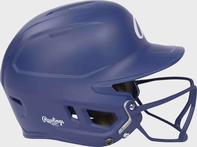 Rawlings Mach Hi-Viz Fastpitch Batting Helmet, Royal, Senior