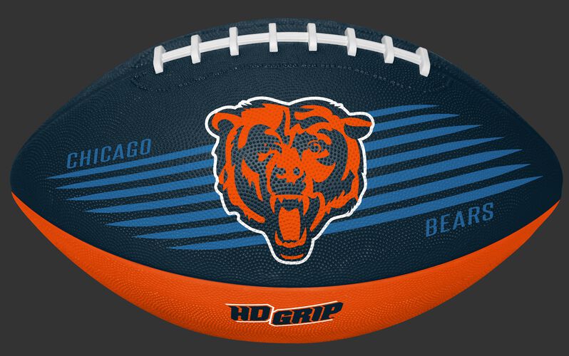 Navy and Orange NFL Chicago Bears Downfield Youth Football With Team Logo SKU #07731062121