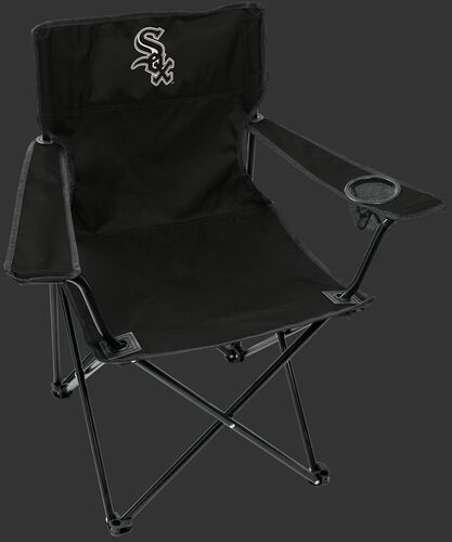 Front of Rawlings Black MLB Chicago White Sox Elite Chair With Team Logo SKU #06110029111