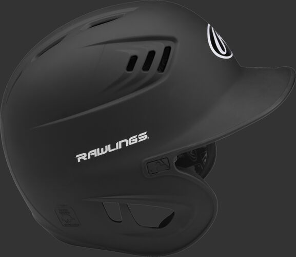 Coolflo High School/College Matte Batting Helmet Black
