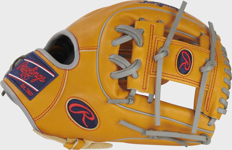 Thumb of a rich tan Pro Preferred 11.75" infield glove with a tan I-web - SKU: PROS315-2RT