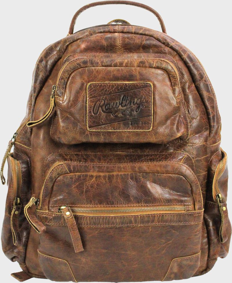 Leather backpack