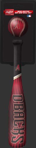 Rawlings Arizona Diamondbacks Softee Mini Bat and Ball Set in Team Colors With Team Name and Logo On Front SKU #01160010114