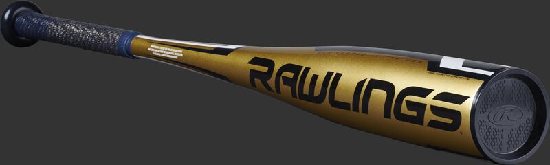 USZT12 Rawlings -12 USA youth bat with a gold barrel and navy accents