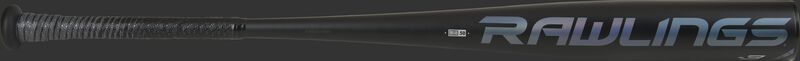 A black Rawlings 5150 BBCOR bat with a blue Rawlings logo - SKU: BB153