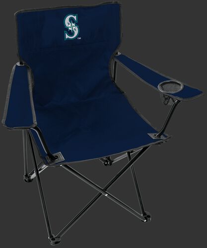 Front of Rawlings Navy Blue MLB Seattle Mariners Gameday Elite Chair With Team Logo SKU #06110015111