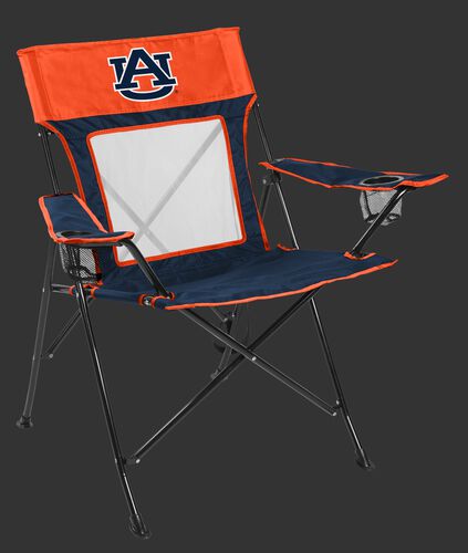 Front of Rawlings Blue and Orange NCAA Auburn Tigers Game Changer Chair With Team Logo SKU #00643003111