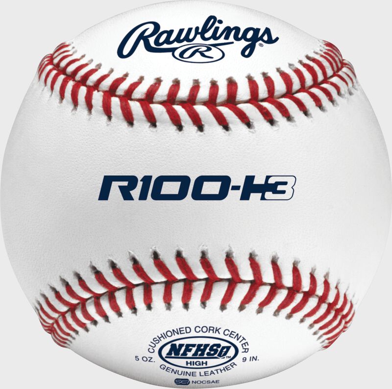R100-H3 NFHS Official high school baseball with the NFHS logo loading=