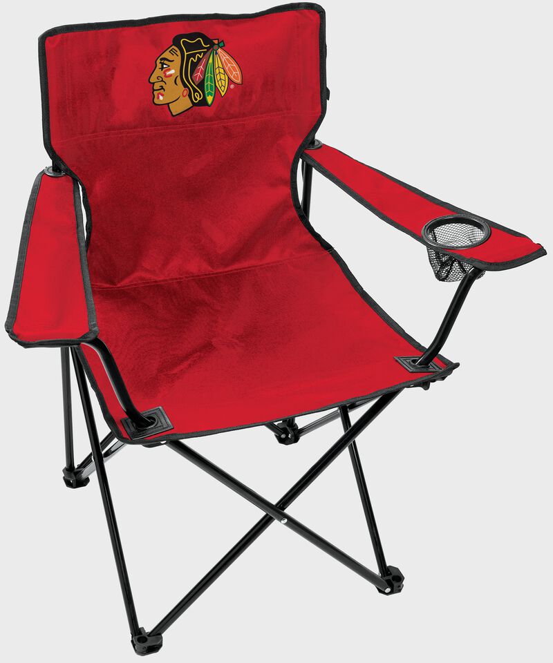 Front of Rawlings Red NHL Chicago Blackhawks Gameday Elite Chair With Team Logo SKU #00694114111