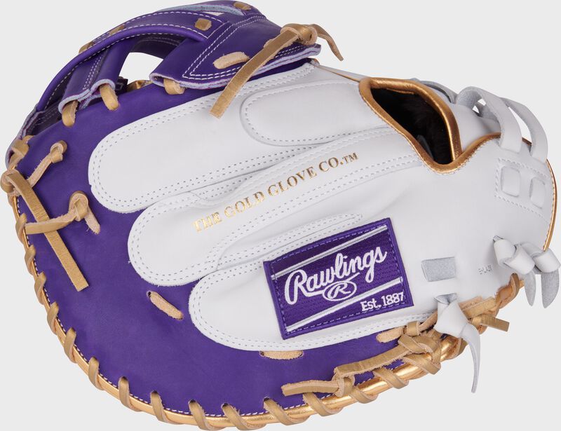 Liberty Advanced Color Series 34 in Catcher's Mitt, White/Purple, Right