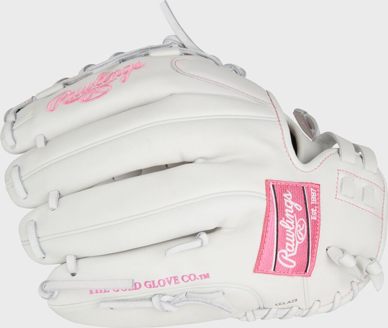 Liberty Advanced Color Series 12.5 in Fastpitch Glove, White/Pink, Left