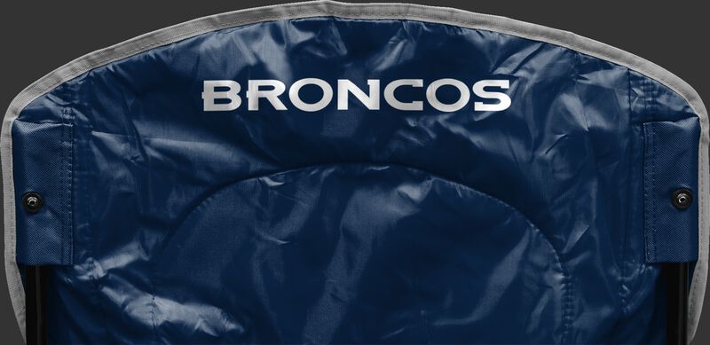 Back of Rawlings Navy Blue NFL Denver Broncos Chair With Team Name SKU #02771066111